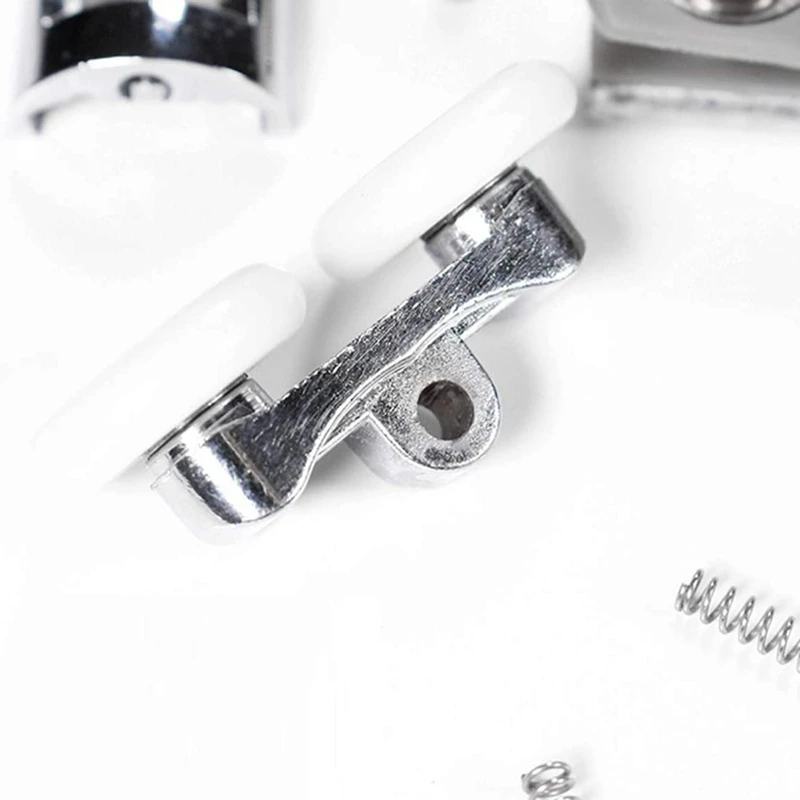 4Pcs Shower Door Wheels 23Mm Shower Door Rollers Heavy Duty Zinc Alloy Dual Wheel For Both Flat Sliding Shower Doors 5