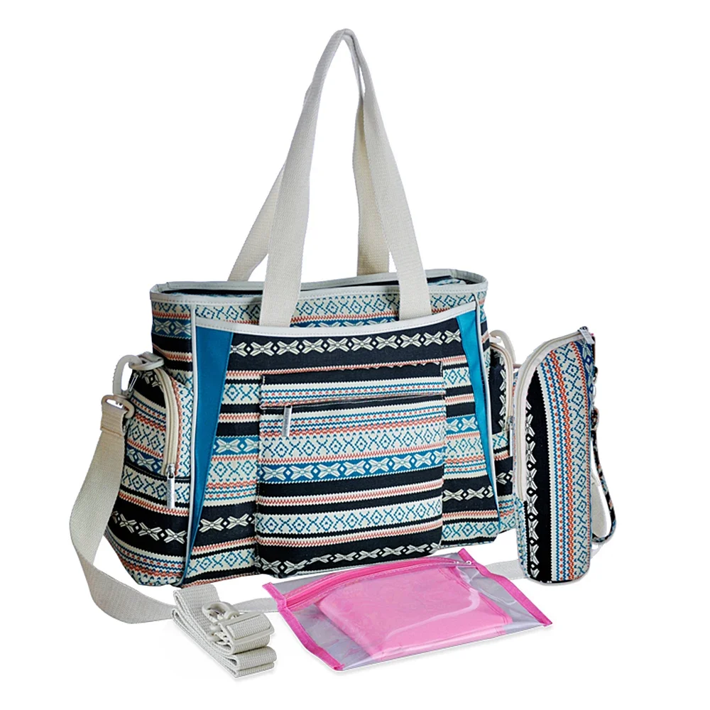 

Водонепроницаемая Брезентовая сумка для детских подгузников, в богемном стиле