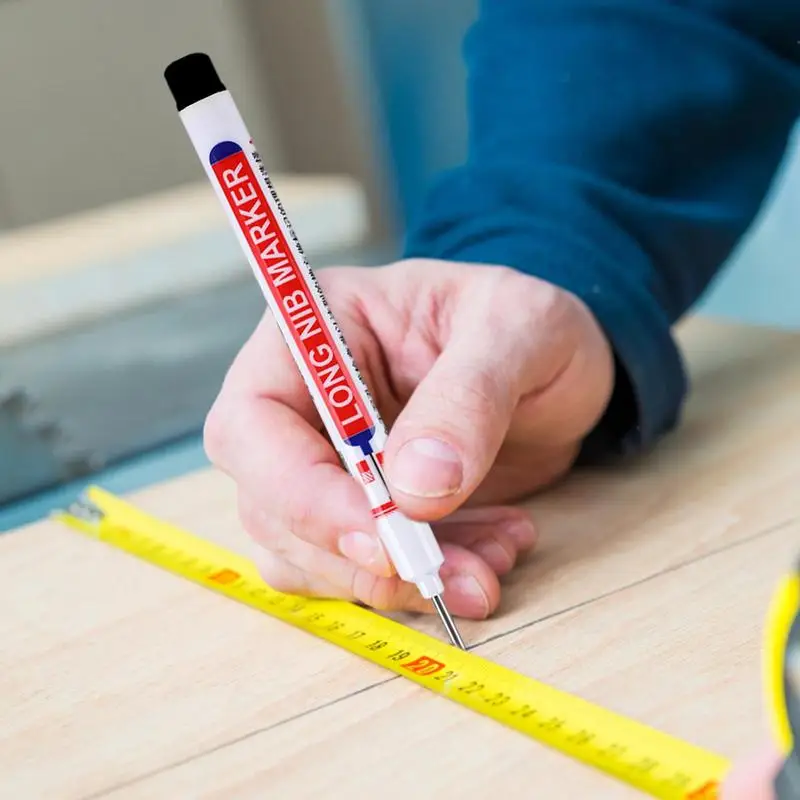 Marqueur antarctique à tête longue, trou profond de 20mm, stylo artisanal en bois étanche à tête fine pour le travail de l'ordinateur portable et la décoration