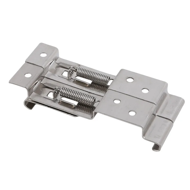 European Car License Plate Frame Holder Trailer Number Plate Clips Spring Loaded Stainless Steel Bracket