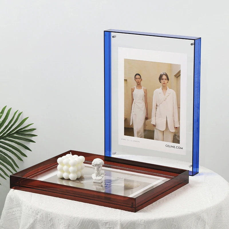 1pcTransparent Acrylic Photo Frame DIY Poster Painting Hall Bedroom Wall Decoration Ins Style Table Picture Frame