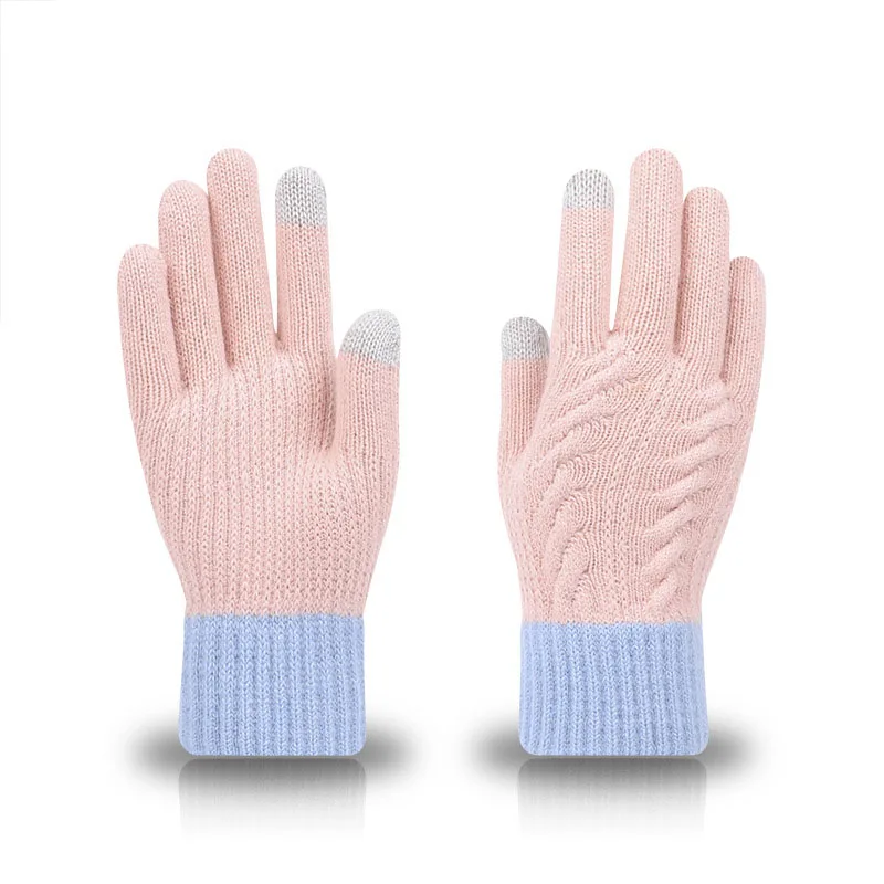 

winter touch screen Gloves Women's gloves Fishing motorcycle gloves accessories Men's heated hand warmer cashmere Knitted woman