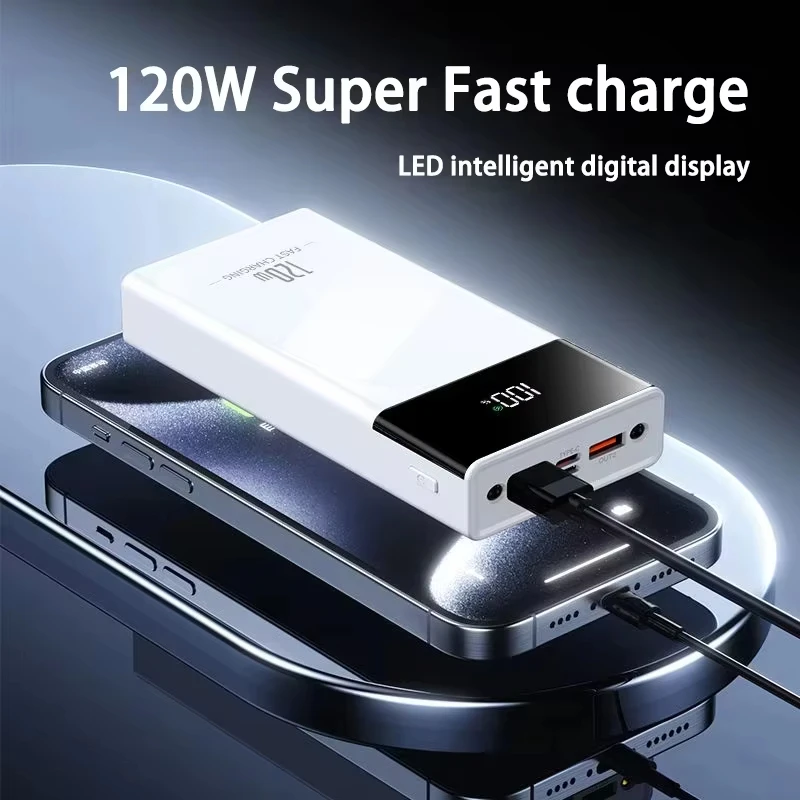 Xiaomi 200000mAh High Capacity Power Bank 120W Fast Charging PowerBank Portable Battery Charger For iPhone Samsung Huawei2025New 3
