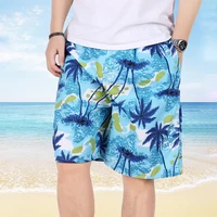 New Men's Summer Swim Shorts Plus Size For Men Flower Printed Beach Shorts gym Short Pants Swimming Surfing Borad Shorts 1