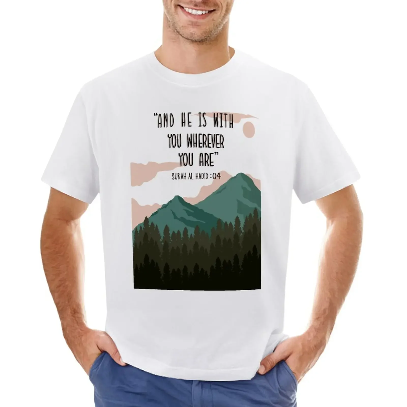 

Quran Verse Design T-Shirt summer tops customs Blouse t shirts for men pack