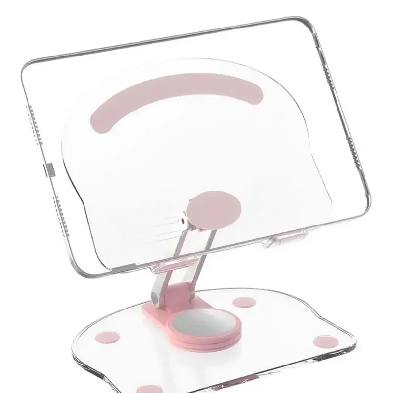 Acrylic Book Stand Clear Book Holder Acrylic Tablet Stand Portable Adjustable Phone Stand Foldable For Live Streaming Reading acrylic cotton swab storage holder box portable clear makeup pad cosmetic container jewelry organizer bag from turkey