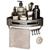 Shelf No Drilling Aluminum Above The Toilet Wall Mounted Bathroom Organizer Shampoo Storage Rack Bathroom Kitchen Accessories 6