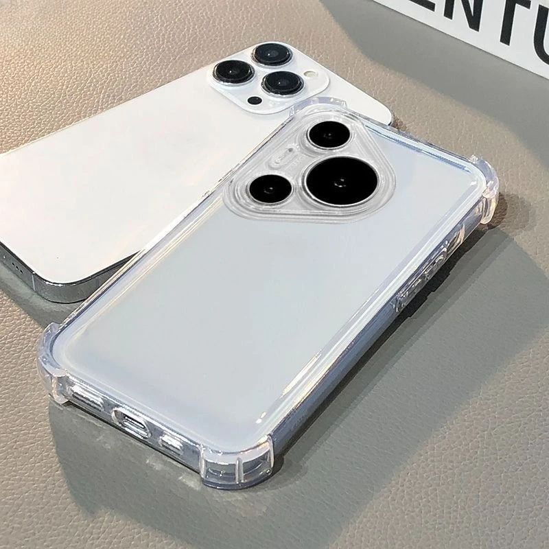 Clear Silicone Shockproof TPU Cover - Skin Friendly Case