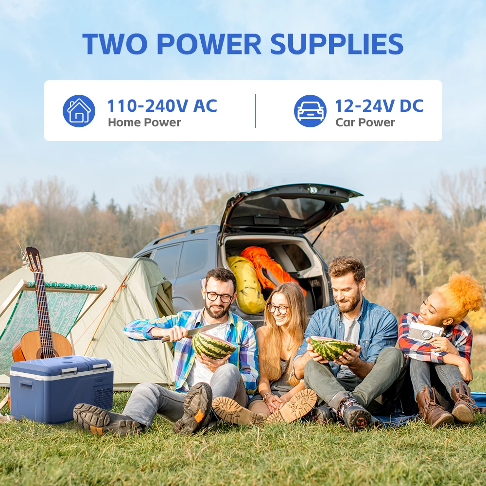 ثلاجة سيارة Zcamp QXL ضاغط 12/24 فولت، تبريد سريع،...