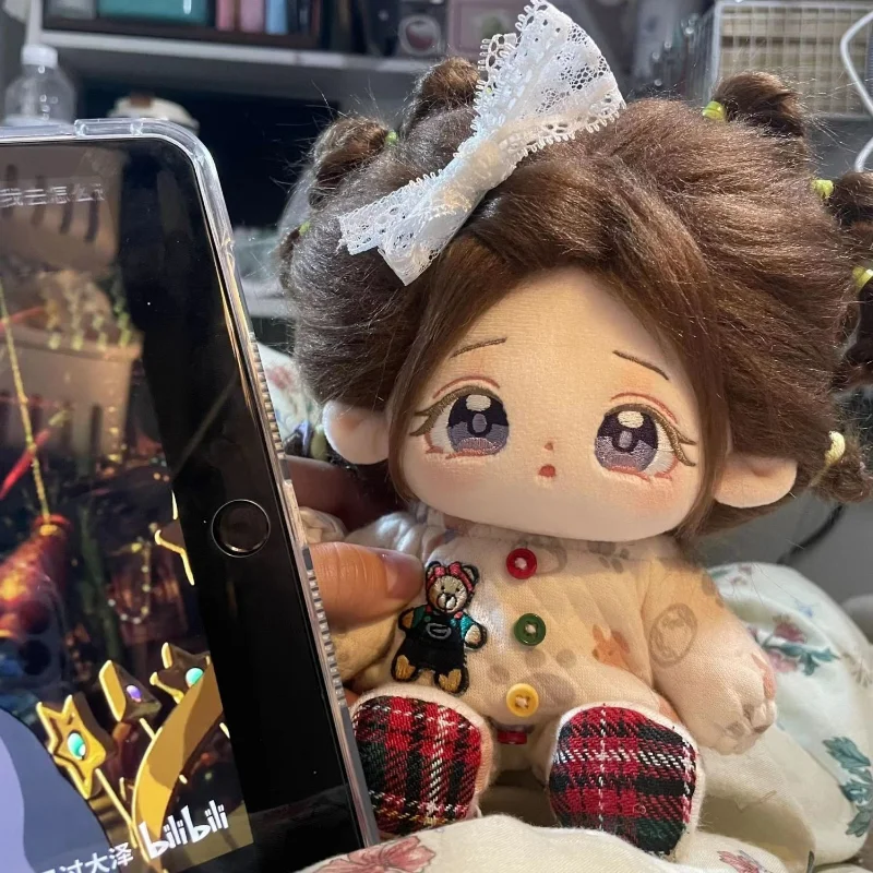 

20cm Cotton Baby w/Clothes Idol Star Dolls Cute Stuffed Customization Figure Toys Cotton Baby Doll Plushies Toys Fans Collection