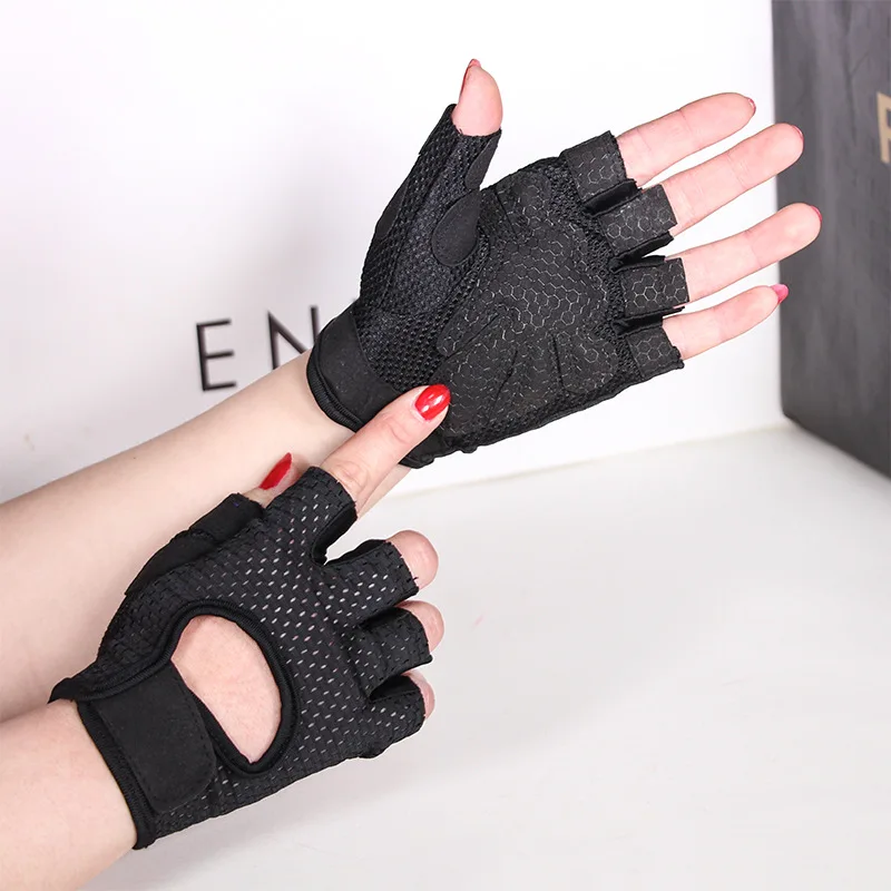 Cycling Fingerless Gloves Professional Gym Fitness Breathable Anti-Slip Women Men Half Finger Summer Fishing Female Bicycle Bike 2