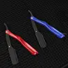 Men's Manual Razor Stainless Steel Folding Shaver Eyebrow Trimming Hairdressing ABS Handle With 10pcs Blades For Gift 5