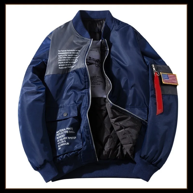 

Модная брендовая Толстая весенне-осенняя винтажная уличная одежда бомбер летные ВВС Пилот парные хлопковые хип-хоп парки в стиле милитари пальто