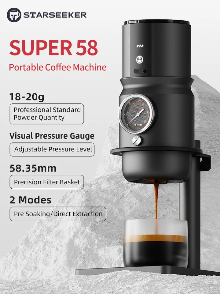STARSEEKER Super58 ポータブル電動エスプレッソマシン STARSEEKER Super58 Portable Electric Espresso Machine Travel