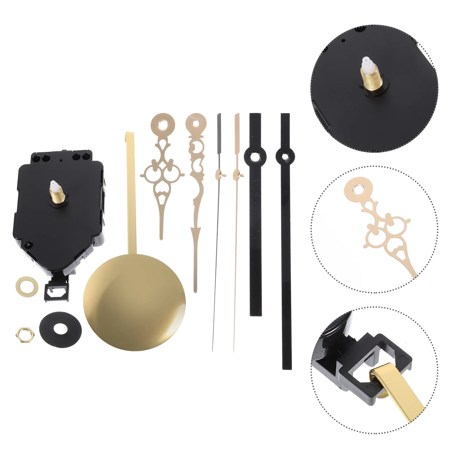 

Clock Movement Replacement Mechanism Repair Wall Clocks DIY Kit High-torque Pointer