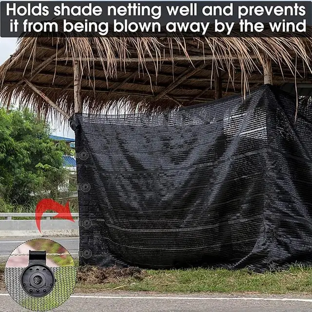 Nap Árnyékoló Nettó Klip Szövetbilincsek Tartozékok Grommets A Telepítéshez Horog Üvegházhatású Fóliák Napfény Szorítószövet -Klipek - Image 4