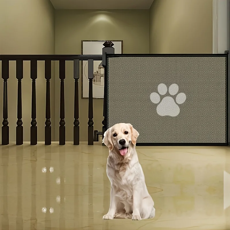 Pet Playpen Fence 1Pcs Pet Staircase Door Fence Net Partition Net Portable Cat Dog Indoor Obstacle Protection Fence Cat Screen Pet Supplies