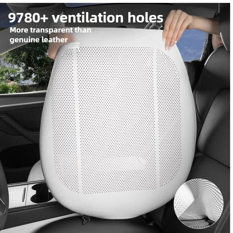 Nuovo coprisedile per auto aggiornato Cuscino estivo fresco Ventilazione Coprisedile universale per quattro stagioni Cuscino comfort completo incluso - Image 2