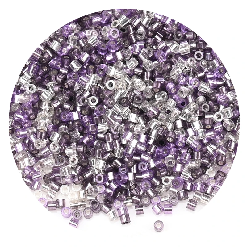 11/0 japanische silbrige Glas-Zylinderperlen für die Herstellung von Bastelschmuck, 20 Farben, 1,6 mm, silbrige, farbig gefütterte Mini-Perlen, 1111 Stück/Packung – Detail 31