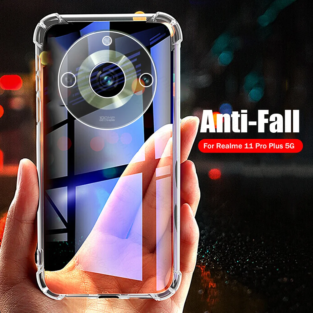 realmi-11-pro-plus-case-transparent-airbags-anti-fall-protective-cover