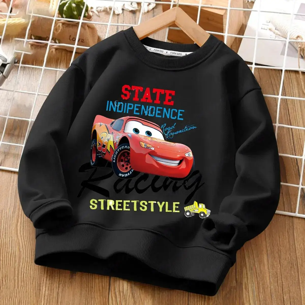 AutumnDisneyCarsHoodiesGirlBoySweatshirtsChildrenCartoons