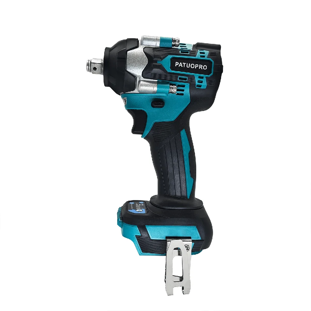 

1/2-Inch Cordless Impact Wrench Brushless Electric Wrench 500N.m Torque 4-Speed Power Tools For Makita 18V Battery(No Battery)