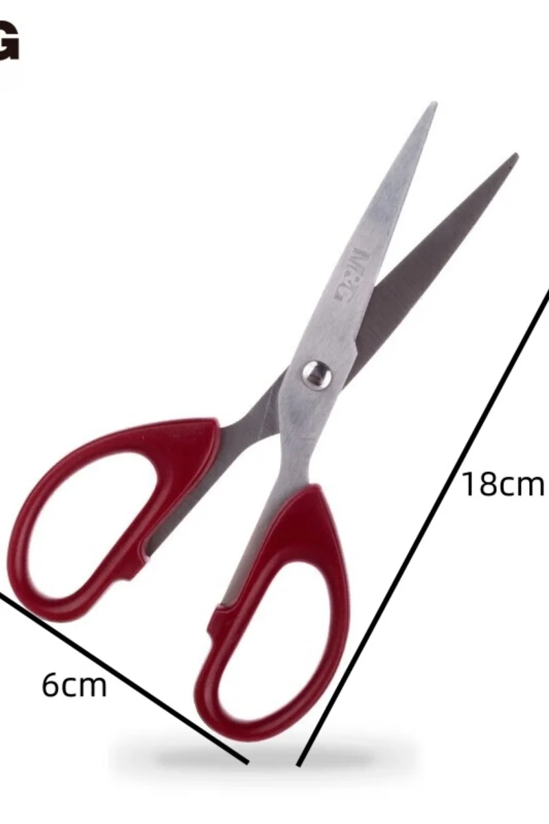 MG Red 160mm Scissors - Medium Handmade Office  Household Scissors