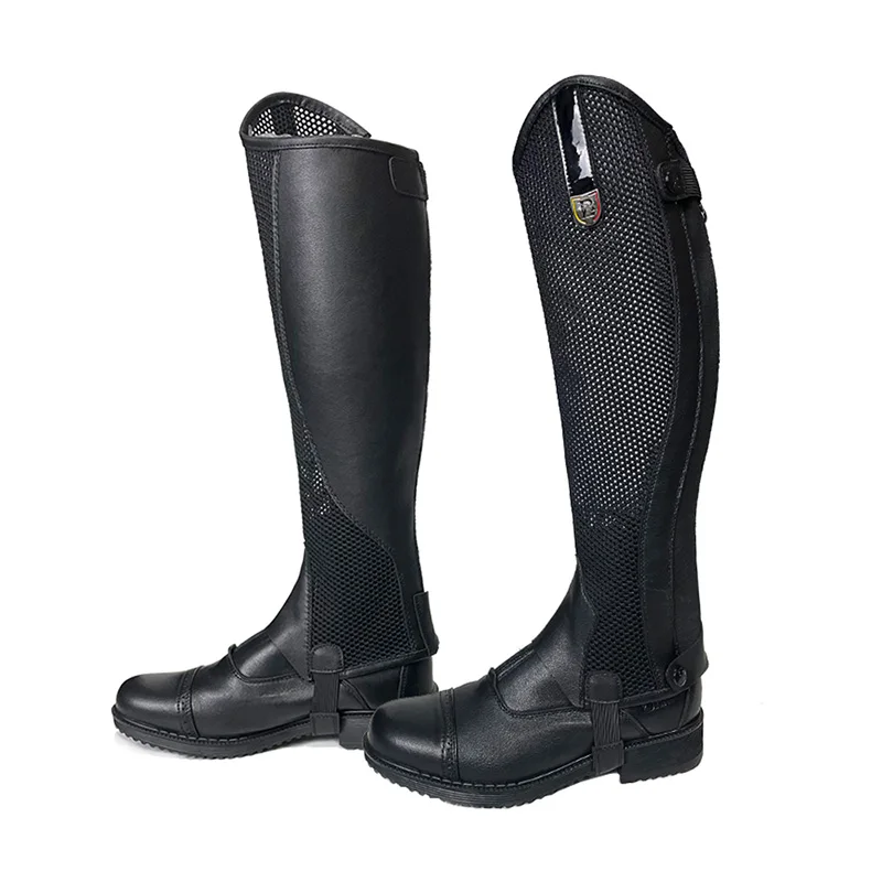Equestrian Leg Guards Suit for Adult Child Wear-resistant and Breathable Comfortable Grid Design Cool Sweat-wicking 5