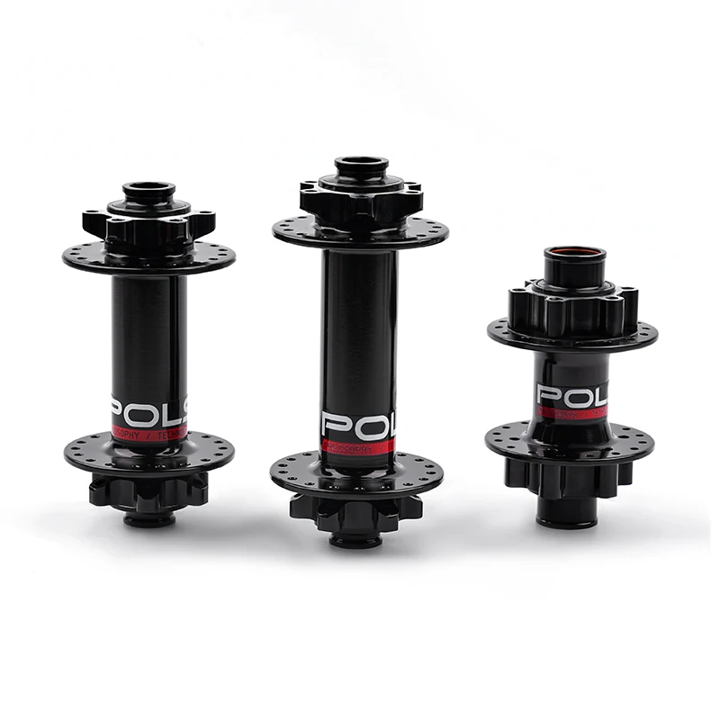 POLSO MTB Hub 36 Holes Black Dual Double Disc Brake 2 Sealed Bearings 15x135/150mm Ebike Hubs