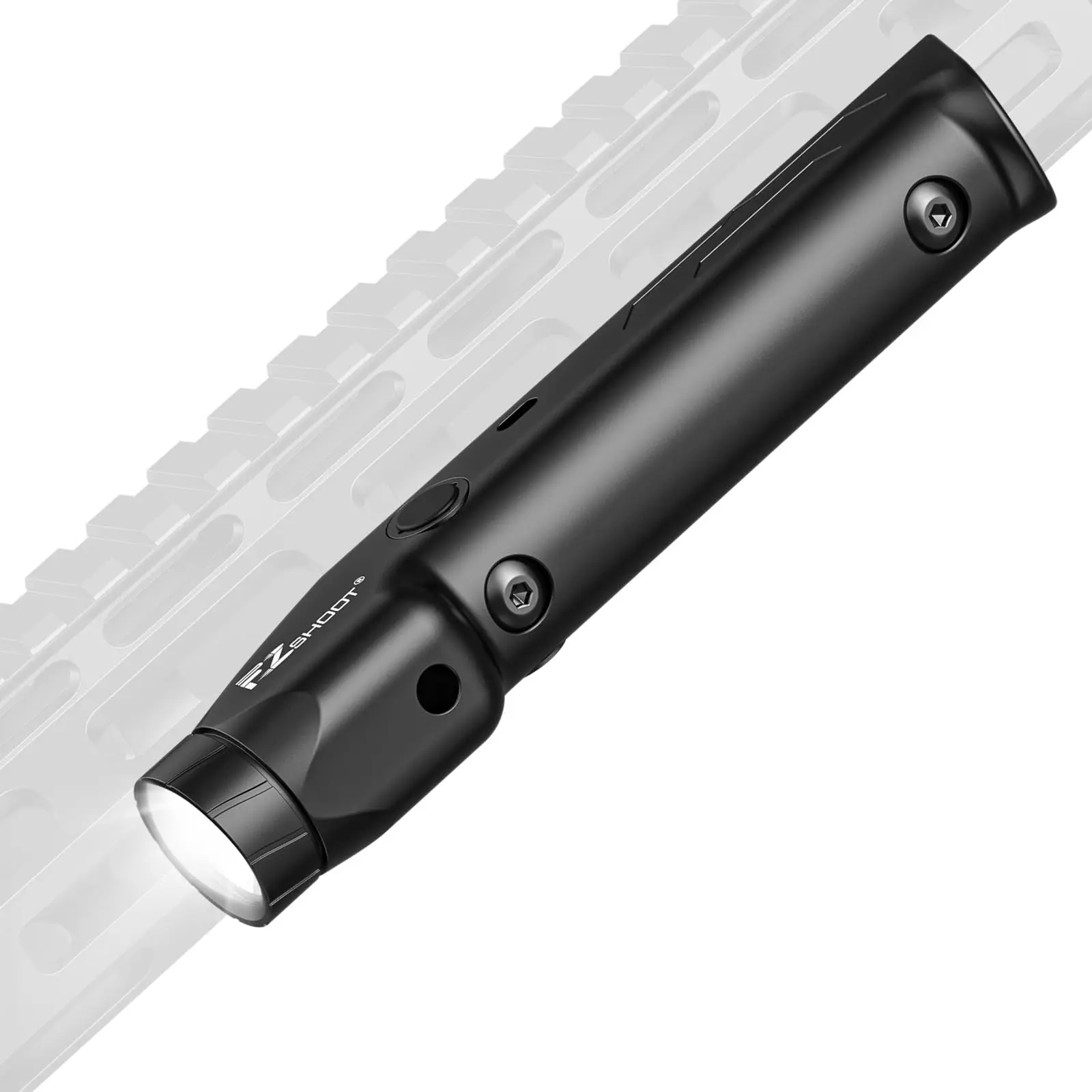 Tactical Flashlight 1700 Lumens Strobe Mode For M-Rail and Picatinny Magnetic Rechargeable Rifle Light