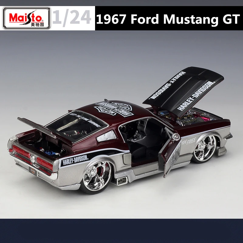 Maisto 1:24 1967フォードマスタングgt修正された合金車モデル