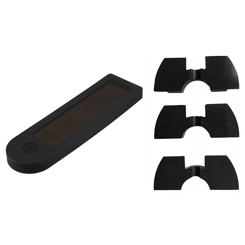 4 Pcs For Xiaomi Mijia M365 Electric Scooter :1 Pcs Panel Dashboard Circuit Board Silicone Cover Case & 3 Pcs Front Fork Vibrati