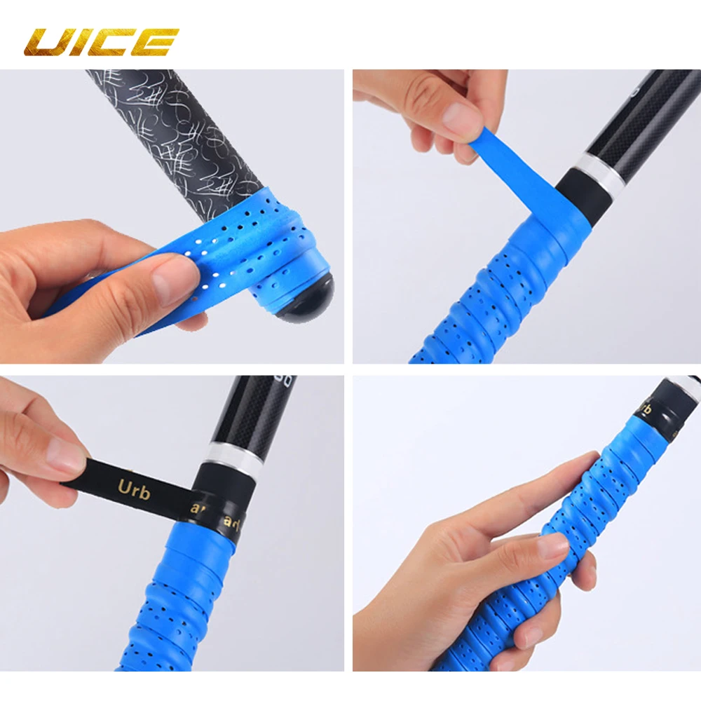 Description Picture 5 of item2pcs Sports Racket Racket Grips Anti-skid Ice Hockey Grip Tape Sweat Absorption Breathable Badminton Hockey Racquet Grips Tape