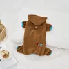 Cozy Winter Jumpsuit for Dogs & Cats, Warm Fleece Plush Full Body Onesie with Hood, Cute Pet Clothing 5
