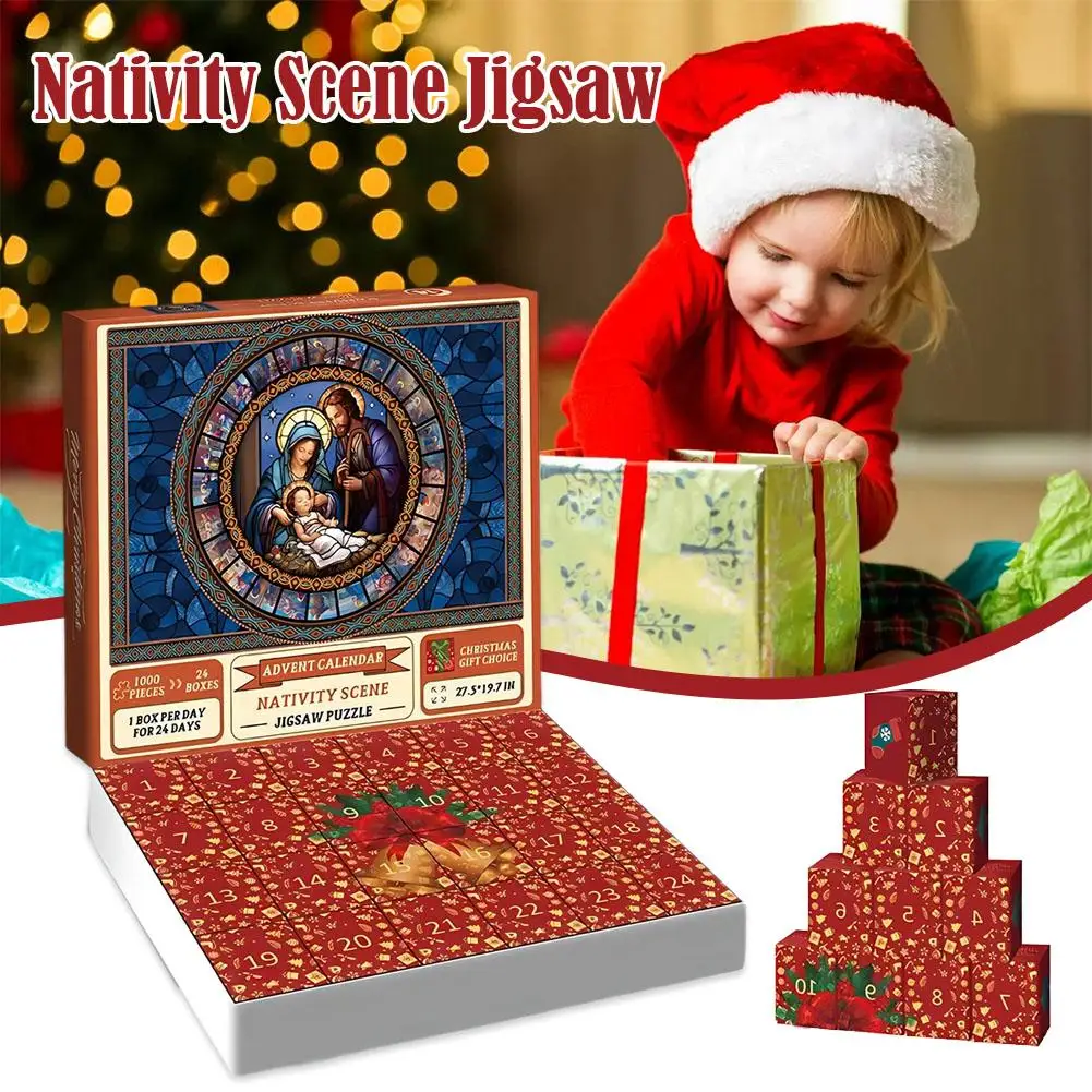 

Christmas Calenday Jigsaw Puzzle The Advent Calendar Puzzle 24 Days Countdown To Christmas Puzzle Christmas Toy For Kids Gi R7M0