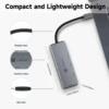 RSHTECH USB C Hub hdmi 4k 120hz 8K HDMI 10Gbps Data Transfer Speed 100W Power Delivery with SD/TF Reader USB-C Docking Station 6