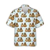 Kawaii Capybara Pattern Shirt Men's 3D Printed Hawaii Aloha Beach Men's Shirt Short Sleeve Cool Top Lapel Shirt 2
