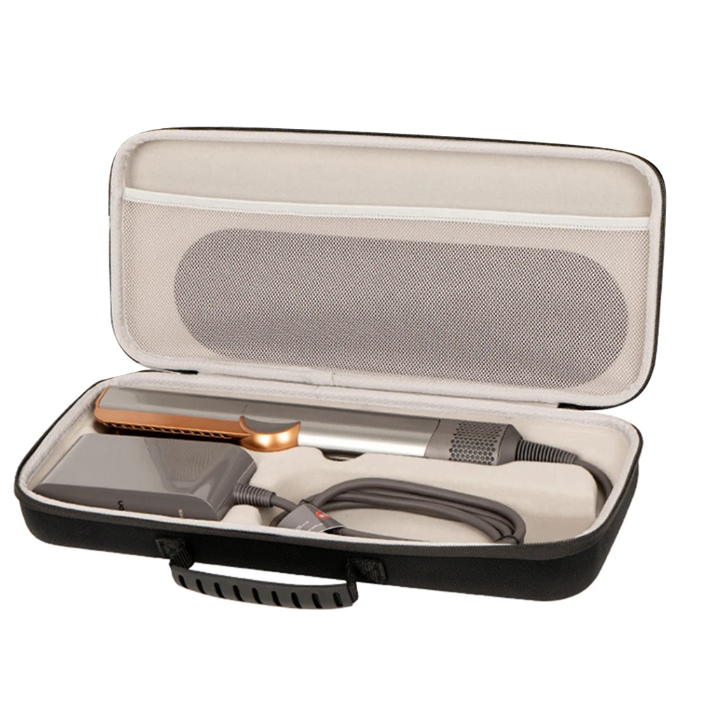 EVA Hard Travel Case Anti-Scratch Portable Travel Storage Bag Dust-Proof Zipper Bags for Dyson Airstrait HT01 Hair Straightener