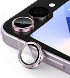 Matte Ring 9D Curved Glass Camera Protector Lens Film Accessory - Samsung ZFlip6 (Pink - 05)