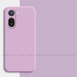 Enhanced Shockproof Liquid Silicone Bumper Case Cover - Protective Soft TPU s for Redmi A7 Pro 4G (Grass Purple)