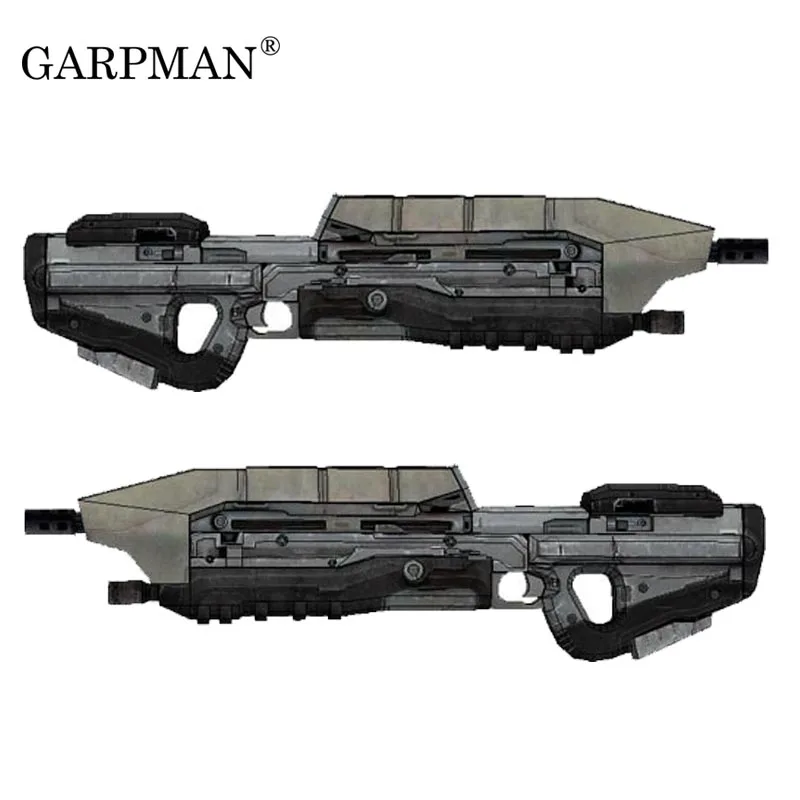 1:1 82cm War Human MA5D Rifle Paper Model Manual DIY Can Not Be Launched