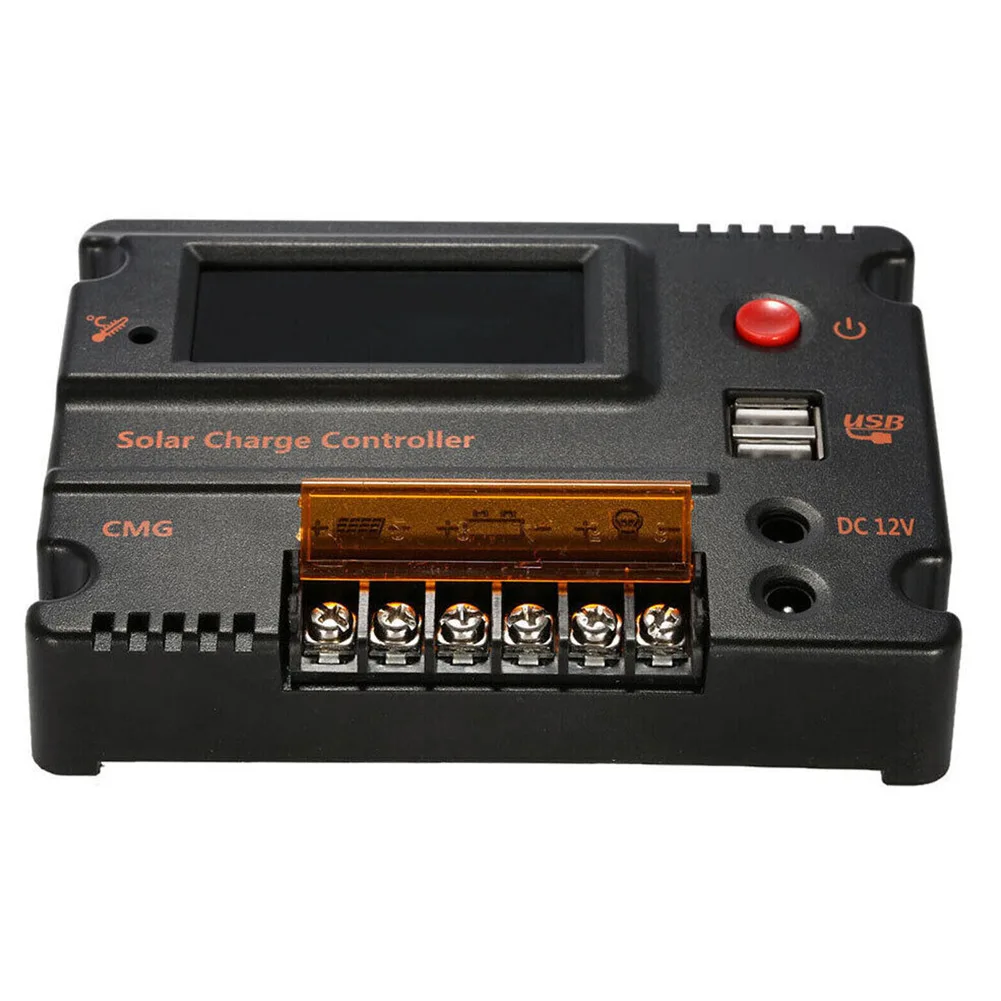 태양광 충전 컨트롤러, 배터리 레귤레이터, USB 전기 장비 용품, 액세서리, 12 V, 24V, 10A, 20A CMG, WPC, 1 개