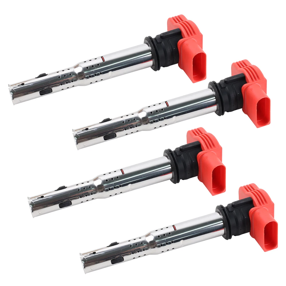 1.8T 자동차 점화 코일, 06E905115G, 폭스바겐 제타 골프 파사트 티구안 CC, 아우디 A3, A4, A5, A6, A7, A8, TT Q3, Q5, R8 용, 4 개