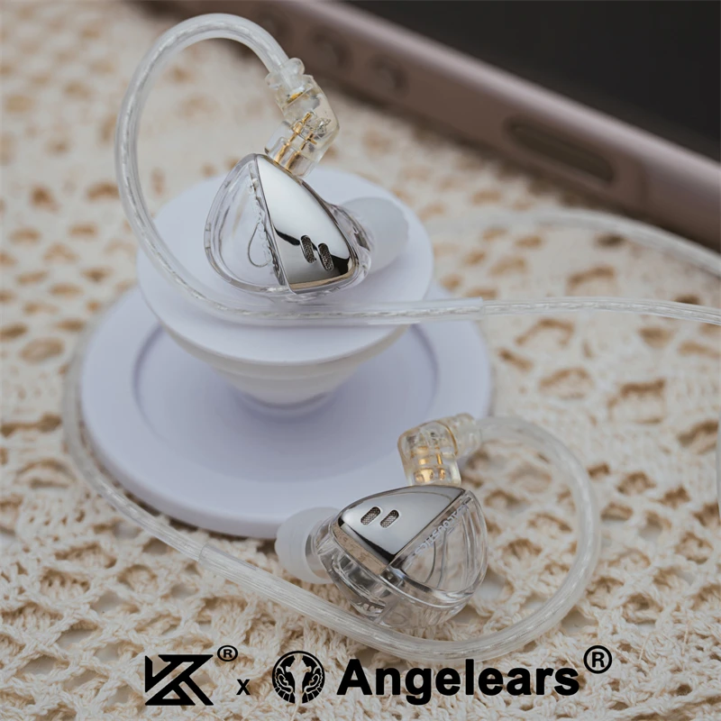 KZ X Angelears Libra X Ultra Wide Frequency Dynamic IEMs Wired Earphones HiFi Stereo Bass Music Sport Headphones Gaming Headset 5