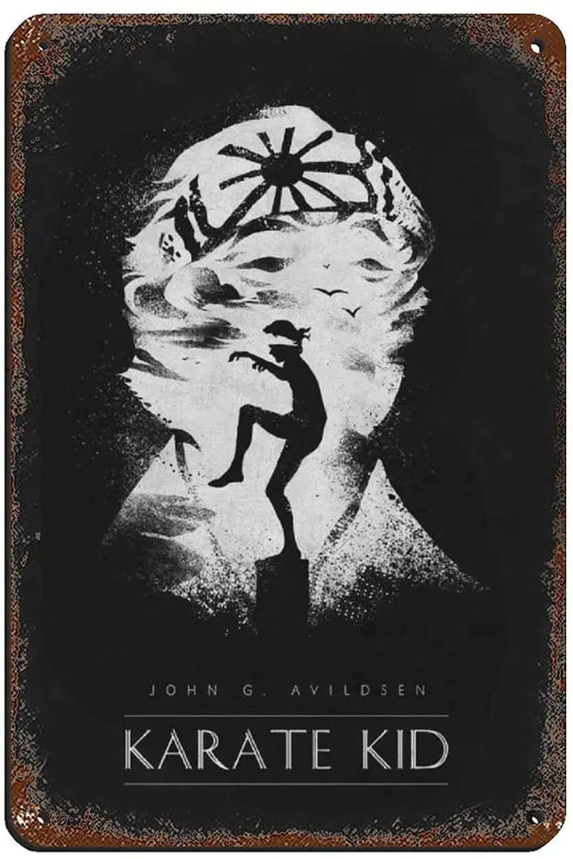 

Classic Retro Movie Poster The Karate Kid Tin Sign Vintage Metal Pub Club Cafe bar Home Wall Art Decoration Poster Retro