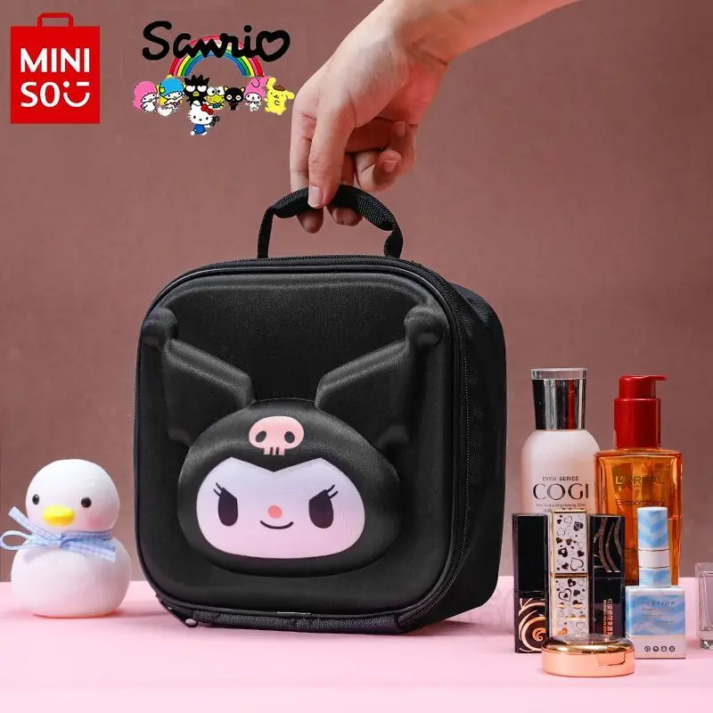 MINISO Kulomi New Cosmetic Bag Luxury Brand Cartoon Fashion Handheld Portable Women Cosmetic Bag Large Capacity Travel Wash Bag