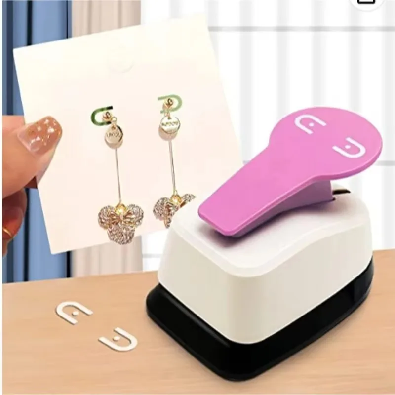 diy Earring Hole Puncher Earring Card Hole Punch Scrapbooking Paper Punch Card Puncher DIY Punching Machine