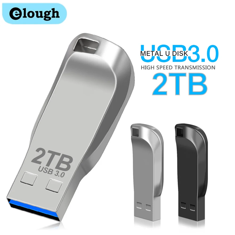 Elough High speed USB 3.0 flash drive Metal pen drive 2TB/1TB/512G Waterproof Flash Disk Mini Memory Sticks 32G U Disk Pen Drive