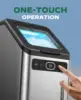 Nugget Ice Makers Countertop - 44lbs per Day Ice Machine with Self-Cleaning, Timer Pebble Ice Maker with Soft Chewable Ice, One- 6