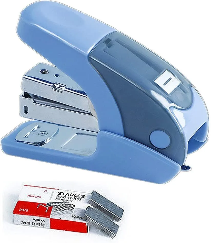 Mini Staplers,3 In 1 Stapler With Storage Slot And Built In Staple